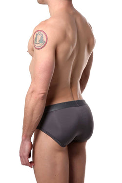 2(X)IST Lead-Grey Military-Stripe Micro Sport No-Show Brief thumbnail 2