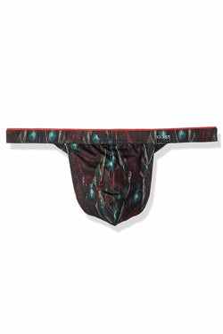 2(X)IST Leaf-Print Sliq-Micro Y-Back Thong thumbnail 3