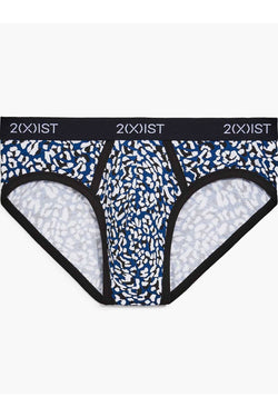 2(X)IST Legion-Blue Cheetah-Print Graphic Cotton No-Show Brief thumbnail 3