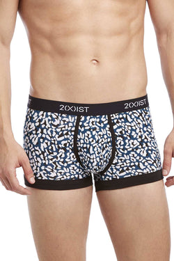 2(X)IST Legion-Blue Cheetah-Print Graphic Cotton No-Show Trunk thumbnail 1