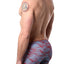 2(X)IST Light Blue/Red Wave Print Sliq Micro Trunk