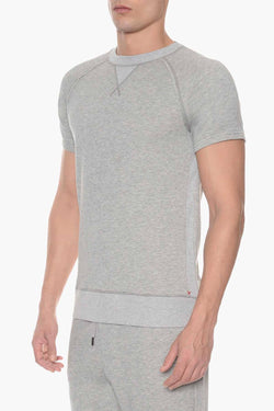 2(X)IST Light Heather Grey Crewneck Short Sleeve Sweatshirt thumbnail 2