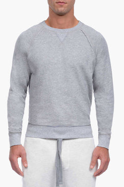 2(X)IST Light Heather Grey French Terry Crewneck Sweatshirt thumbnail 1