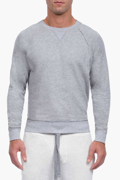 2(X)IST Light Heather Grey French Terry Crewneck Sweatshirt