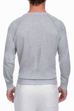 2(X)IST Light Heather Grey French Terry Crewneck Sweatshirt thumbnail 3