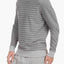 2(X)IST Light/Medium Heather-Grey Striped French-Terry Crew-Neck Sweatshirt
