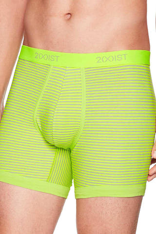2(X)IST Lime Graphic Cotton Boxer Brief