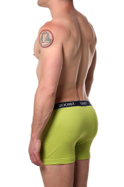 2(X)IST Lime-Green Essential Cotton Boxer Brief thumbnail 2