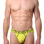 2(X)IST Lime-Punch Two-Tone Speed-Dri Sport-Mesh Brief