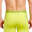 2(X)IST Lime-Punch Two-Tone Speed-Dri Sport-Mesh No-Show Boxer Brief