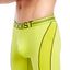 2(X)IST Lime-Punch Two-Tone Speed-Dri Sport-Mesh No-Show Boxer Brief