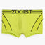 2(X)IST Lime-Punch Two-Tone Speed-Dri Sport-Mesh No-Show Trunk