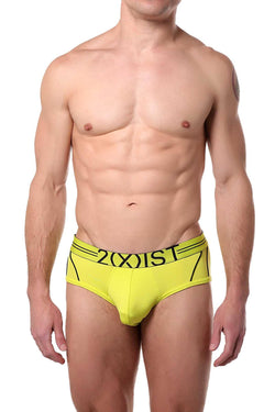 2(X)IST Lime-Punch Two-Tone Speed-Dri Sport No-Show Brief thumbnail 1
