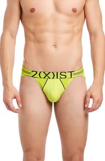 2(X)IST Lime Sport Mesh Brief Green