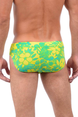 2(X)IST Limoncello Tie-Dye Floral Swim Brief thumbnail 2
