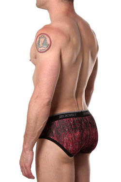 2(X)IST Matrix-Printed Essential Cotton-Stretch No-Show Brief thumbnail 2