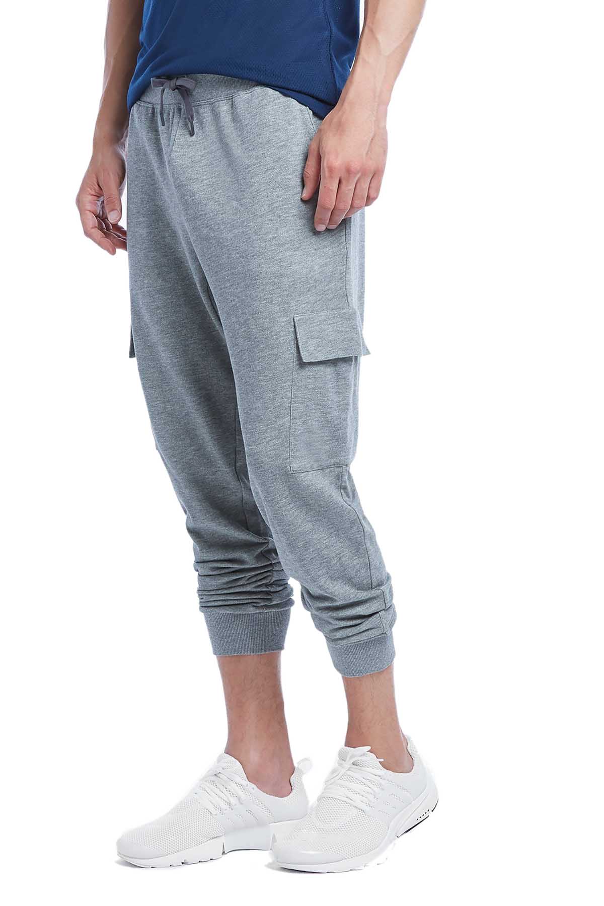 2(X)IST Medium Heather-Grey Core Cargo Sweatpant