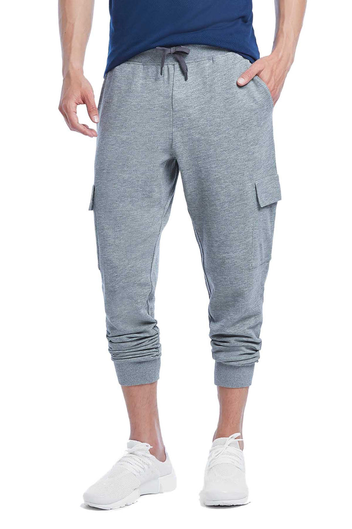 2(X)IST Medium Heather-Grey Core Cargo Sweatpant