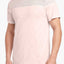 2(X)IST Millenial-Pink Resort-Spa Mesh Textured Jersey Tee