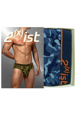 2(X)IST Navy Camo Brief thumbnail 2