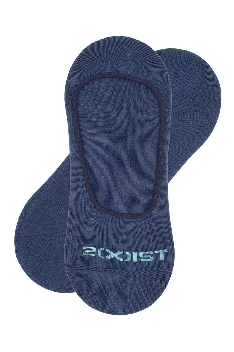 2(X)IST Navy Casual Square-Cut Liner Sock