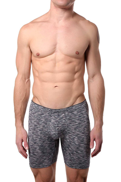 2(X)IST Navy Space Dye Sliq Micro Sport Boxer Brief