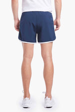 2(X)IST Navy/White Contrast-Binding Retro Jogger Short