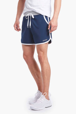 2(X)IST Navy/White Contrast-Binding Retro Jogger Short thumbnail 2