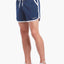 2(X)IST Navy/White Contrast-Binding Retro Jogger Short