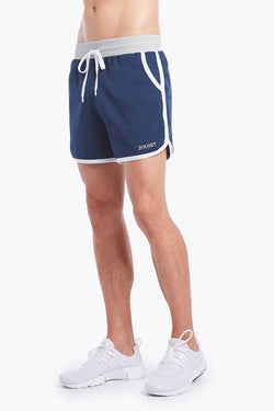 2(X)IST Navy/White Contrast-Binding Retro Jogger Short thumbnail 3