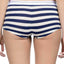 2(X)IST Oatmeal Heather Stripe Retro Cotton Boyshort
