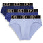2(X)IST Ocean Purple and Noon Luxe No Show Brief 3-Pack