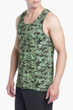 2(X)IST Olive/Black Camo Military Sport Tank Top