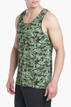 2(X)IST Olive/Black Camo Military Sport Tank Top thumbnail 2