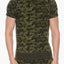 2(X)IST Olive Camo Crewneck Short Sleeve Sweatshirt