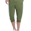 2(X)IST Olive Military Sport Cropped Sweatpant