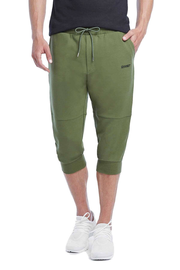 2(X)IST Olive Military Sport Cropped Sweatpant