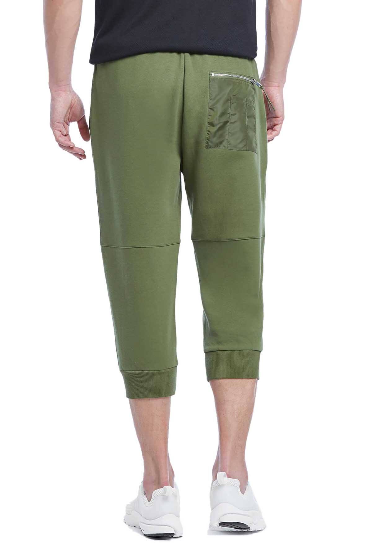 2(X)IST Olive Military Sport Cropped Sweatpant
