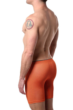 2(X)IST Orange Atomic Print Sliq Micro Sport Boxer Brief thumbnail 2