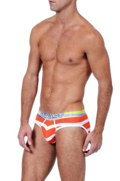 2(X)IST Orange Striped Brief