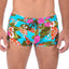2(X)IST Peacock Blue Tropical Floral Cabo Swim Trunk