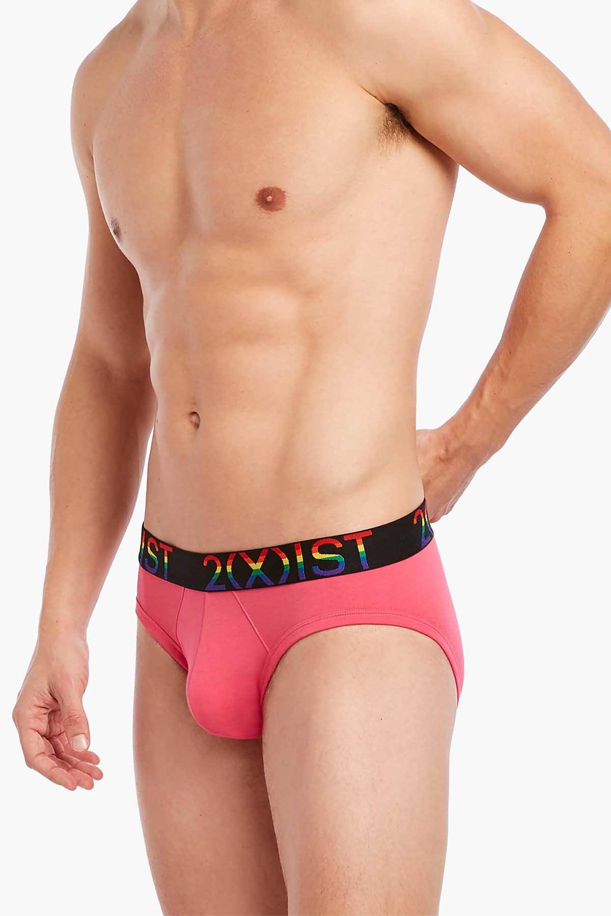 2(X)IST Pink Pride Cotton Stretch No Show Brief