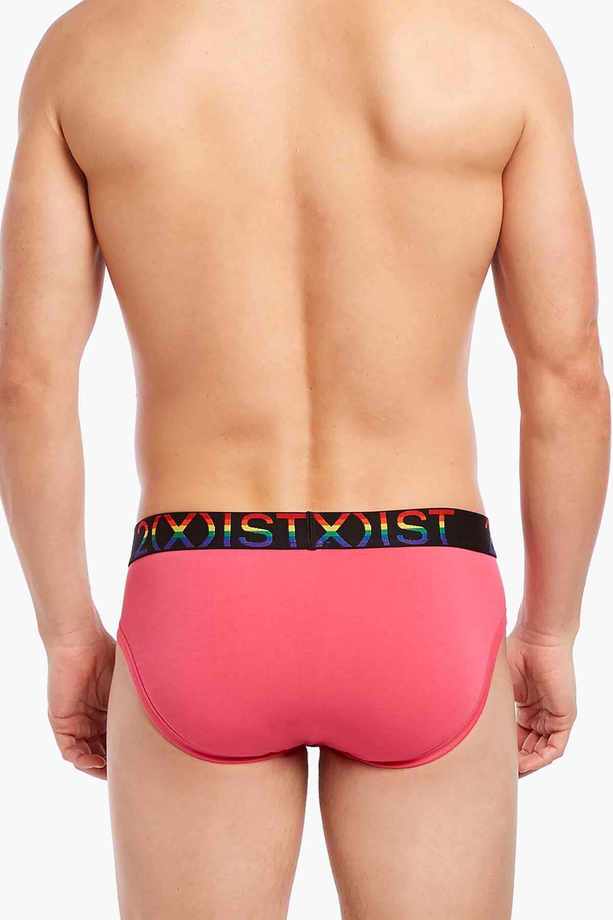 2(X)IST Pink Pride Cotton Stretch No Show Brief
