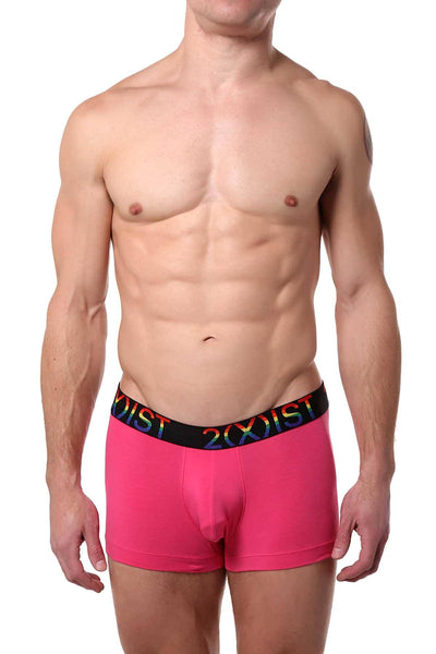 2(X)IST Pink Pride Cotton Stretch No Show Trunk