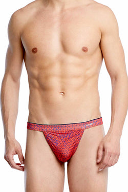 2(X)IST Poppy Geo-Box-Print Sliq-Micro Y-Back Thong thumbnail 4