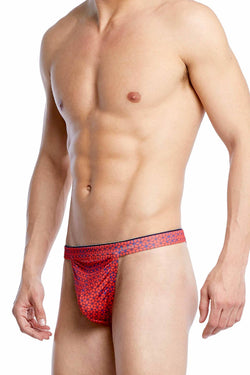 2(X)IST Poppy Geo-Box-Print Sliq-Micro Y-Back Thong thumbnail 3