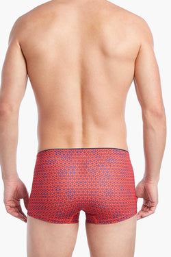 2(X)IST Poppy Red Geo Box Print Sliq Micro Trunk thumbnail 3