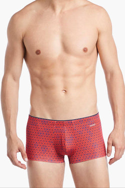 2(X)IST Poppy Red Geo Box Print Sliq Micro Trunk thumbnail 1