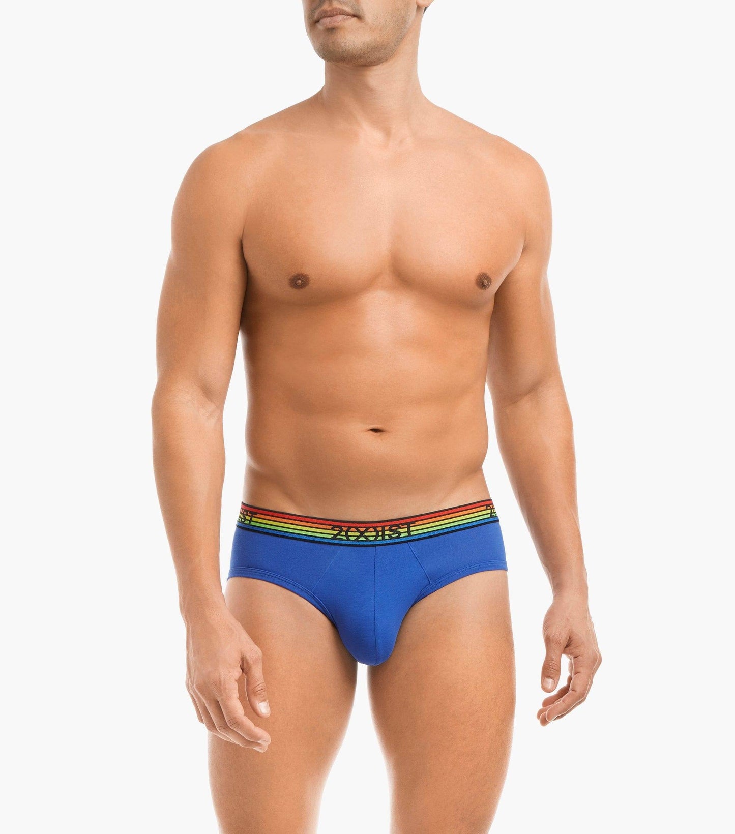 2(X)IST Pride Cotton Stretch No-Show Brief 5-Pack