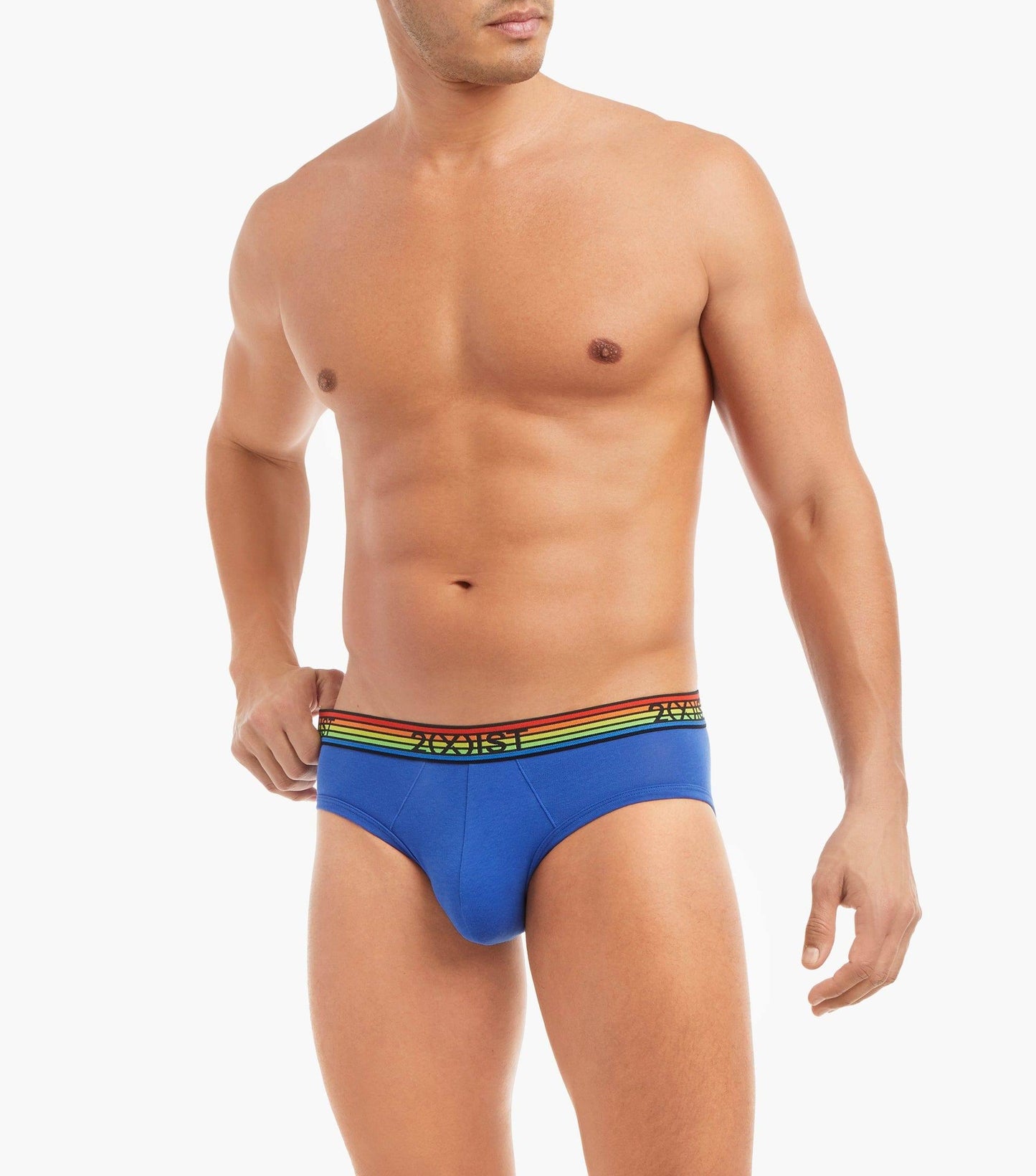 2(X)IST Pride Cotton Stretch No-Show Brief 5-Pack